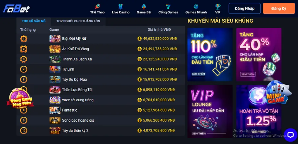 Hoàn Trả Hàng Tuần ebet Casino